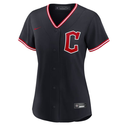 Cleveland Guardians Nike Women's Alternate Replica Jersey - Navy