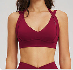 Aloyoga Bare Sensation Tightening Beauty Back Yoga Bra for Fitness and Exercise Underwear