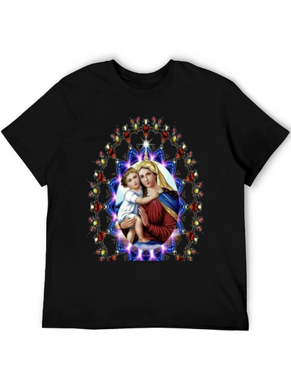 Mary and Baby Jesus Graphic T-Shirt
