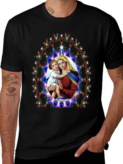Mary and Baby Jesus Graphic T-Shirt