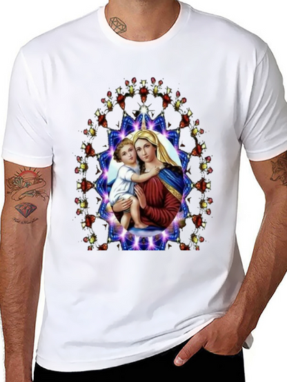 Mary and Baby Jesus Graphic T-Shirt