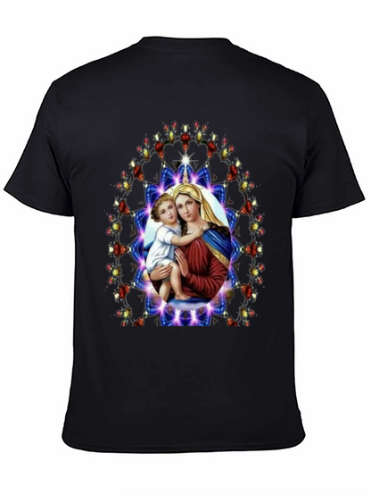 Mary and Baby Jesus Graphic T-Shirt