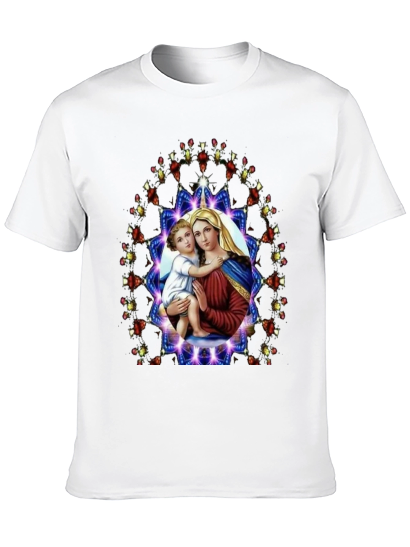 Mary and Baby Jesus Graphic T-Shirt