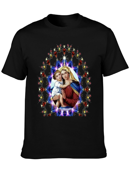 Mary and Baby Jesus Graphic T-Shirt