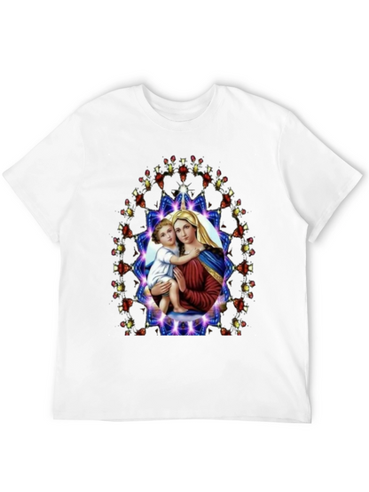 Mary and Baby Jesus Graphic T-Shirt