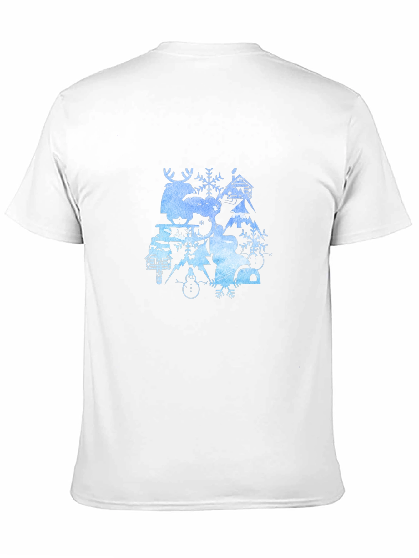 Winter Wonderland Graphic Tee - Black Cotton