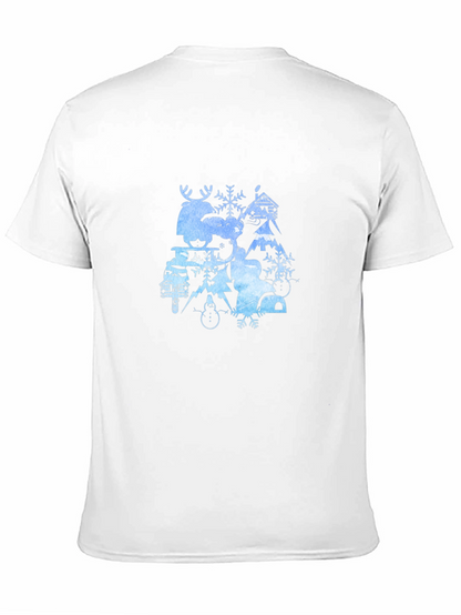Winter Wonderland Graphic Tee - Black Cotton