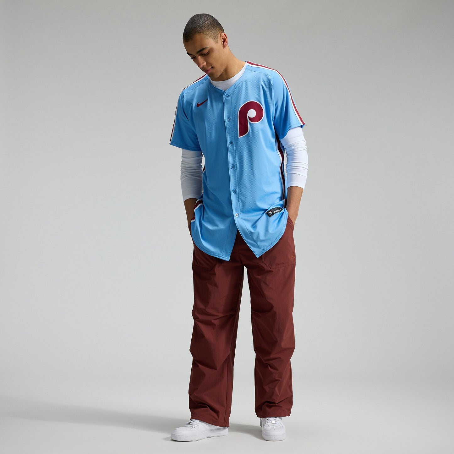Philadelphia Phillies Nike Alternate Elite Jersey - Light Blue