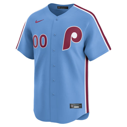 Philadelphia Phillies Nike Alternate Limited Custom Jersey - Light Blue