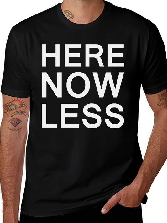 Here Now Less Graphic Tee - Minimalist Style
