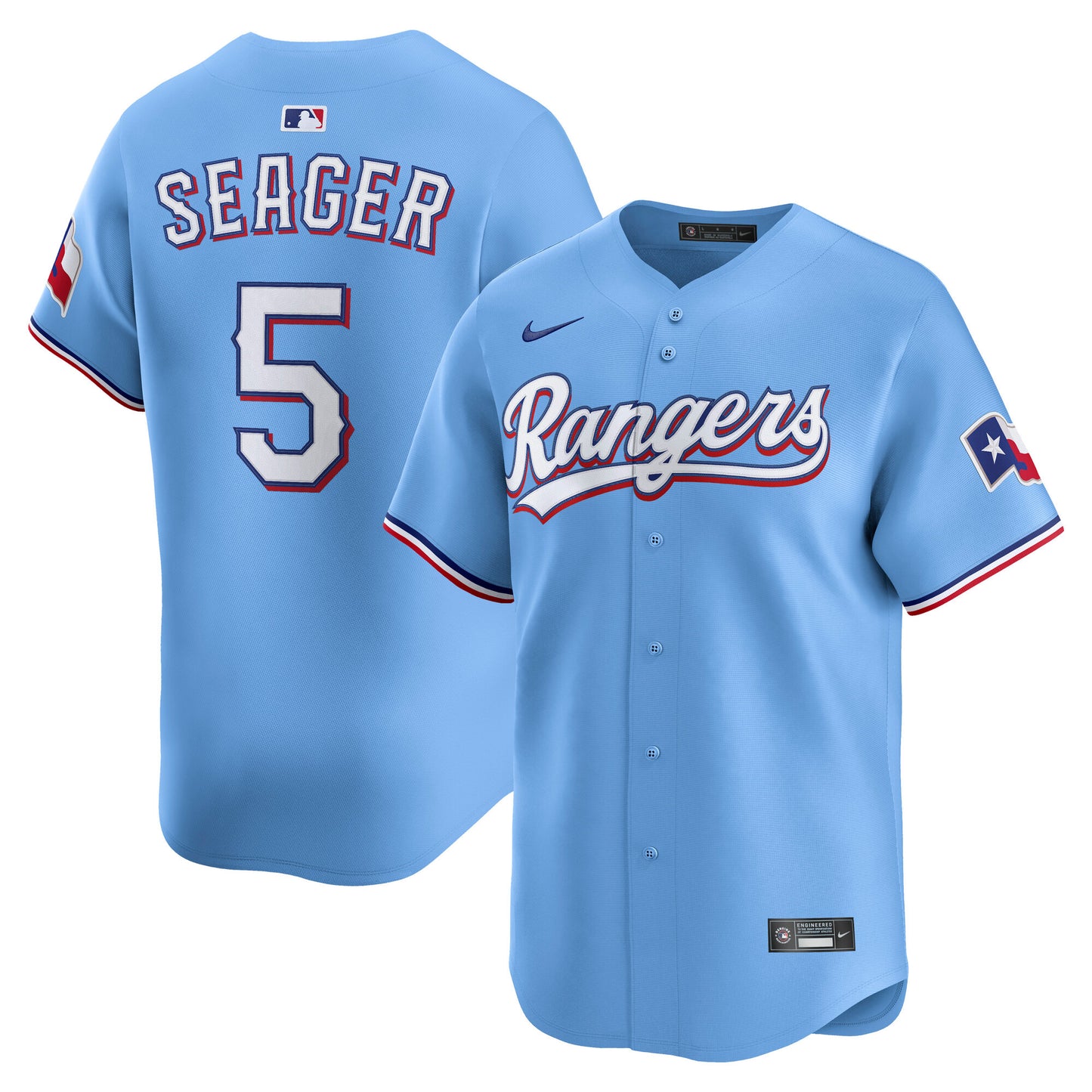 Corey Seager Texas Rangers Nike Alternate Limited Player Jersey - Light Blue