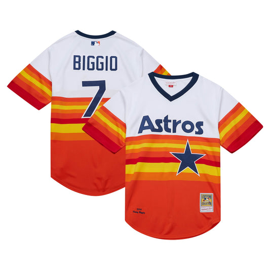 Craig Biggio Houston Astros Mitchell &amp;amp; Ness 2004 Cooperstown Collection Authentic Throwback Jersey - White