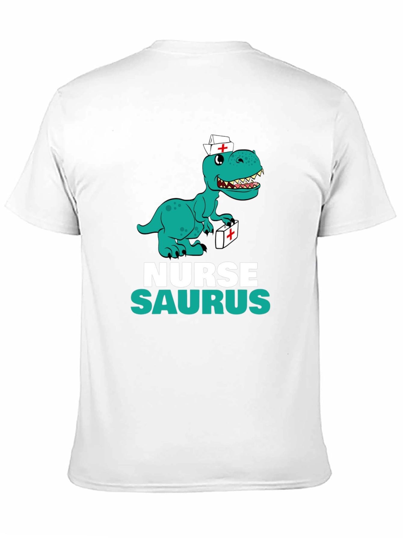 Nurse Saurus T-Shirt - Funny Dino Graphic Tee