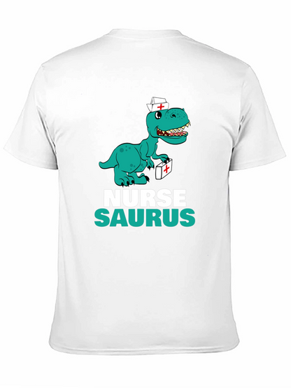 Nurse Saurus T-Shirt - Funny Dino Graphic Tee