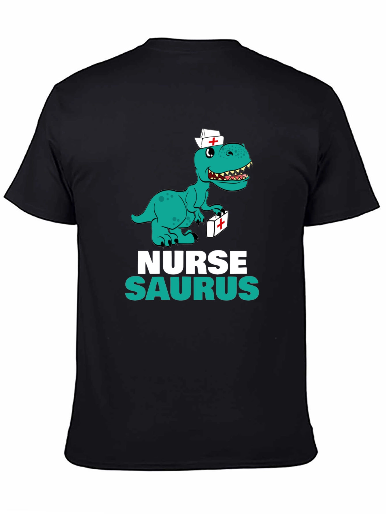 Nurse Saurus T-Shirt - Funny Dino Graphic Tee