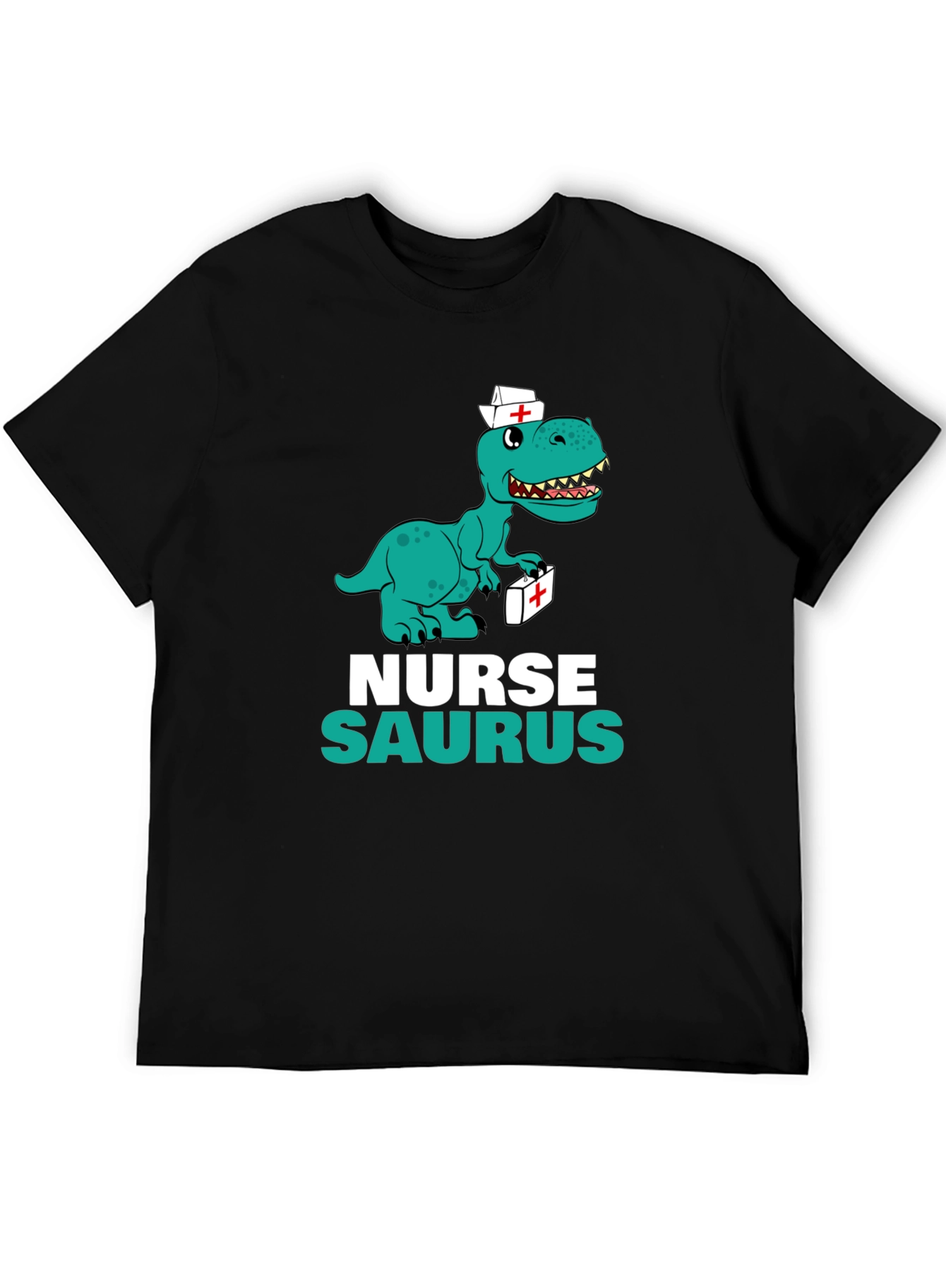 Nurse Saurus T-Shirt - Funny Dino Graphic Tee
