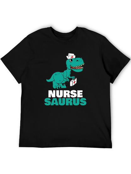Nurse Saurus T-Shirt - Funny Dino Graphic Tee