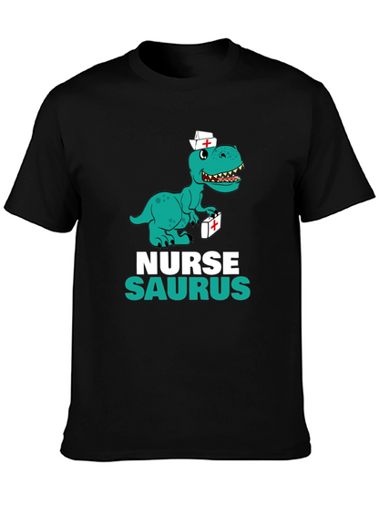 Nurse Saurus T-Shirt - Funny Dino Graphic Tee