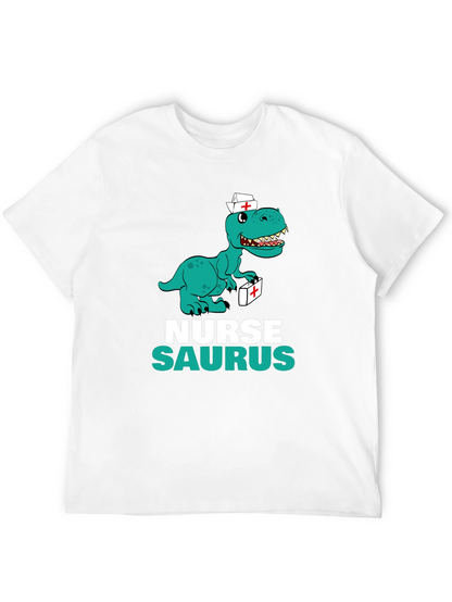 Nurse Saurus T-Shirt - Funny Dino Graphic Tee