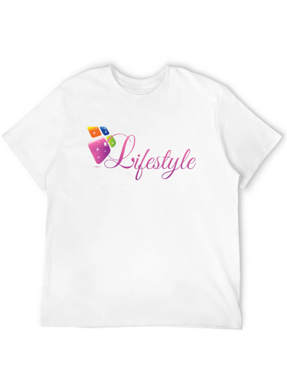 Lifestyle Graphic Tee - Black Cotton Casual Shirt