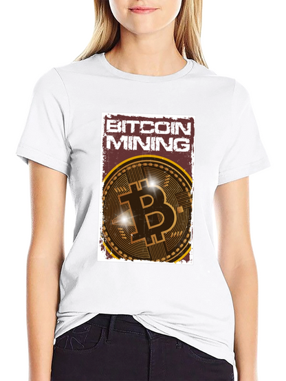 Bitcoin Mining Graphic Tee - Crypto Enthusiast T-Shirt