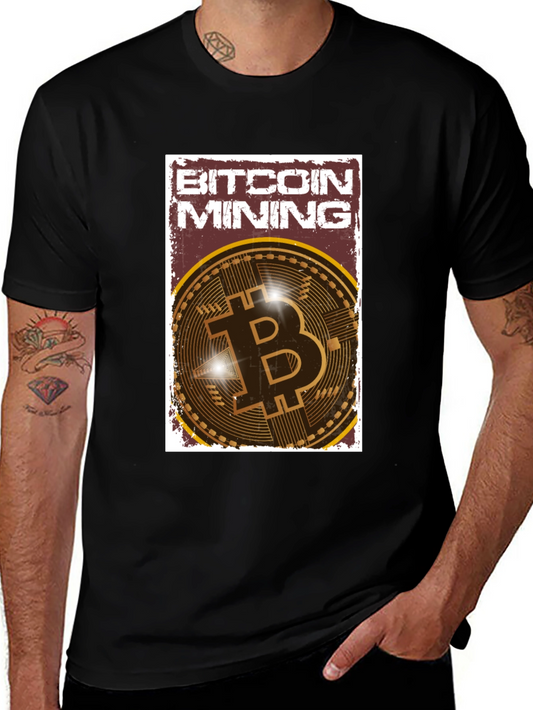 Bitcoin Mining Graphic Tee - Crypto Enthusiast T-Shirt