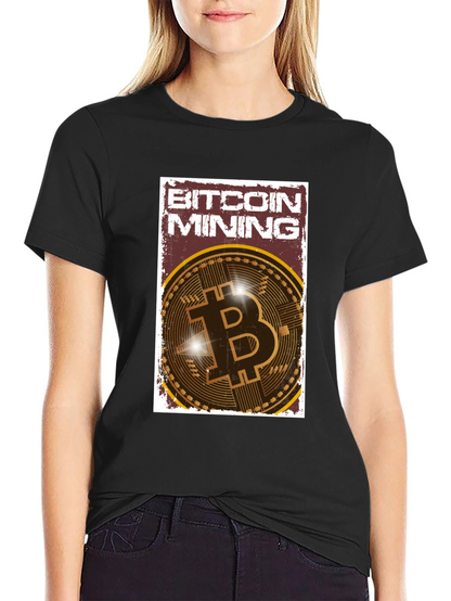 Bitcoin Mining Graphic Tee - Crypto Enthusiast T-Shirt
