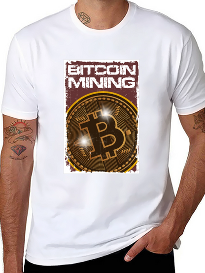 Bitcoin Mining Graphic Tee - Crypto Enthusiast T-Shirt