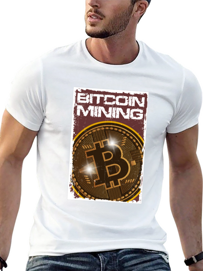 Bitcoin Mining Graphic Tee - Crypto Enthusiast T-Shirt