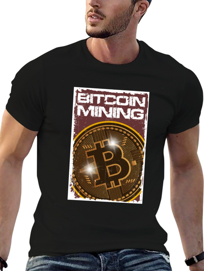 Bitcoin Mining Graphic Tee - Crypto Enthusiast T-Shirt