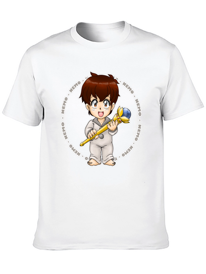 Nemo Cartoon Graphic Tee - Black Cotton Blend