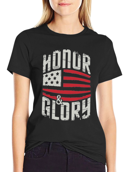 Honor & Glory USA Flag Graphic Tee