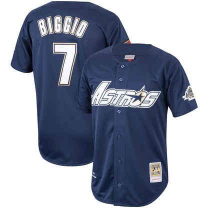 Craig Biggio Houston Astros Mitchell &amp;amp; Ness Cooperstown Collection 1994 Authentic Jersey - Navy
