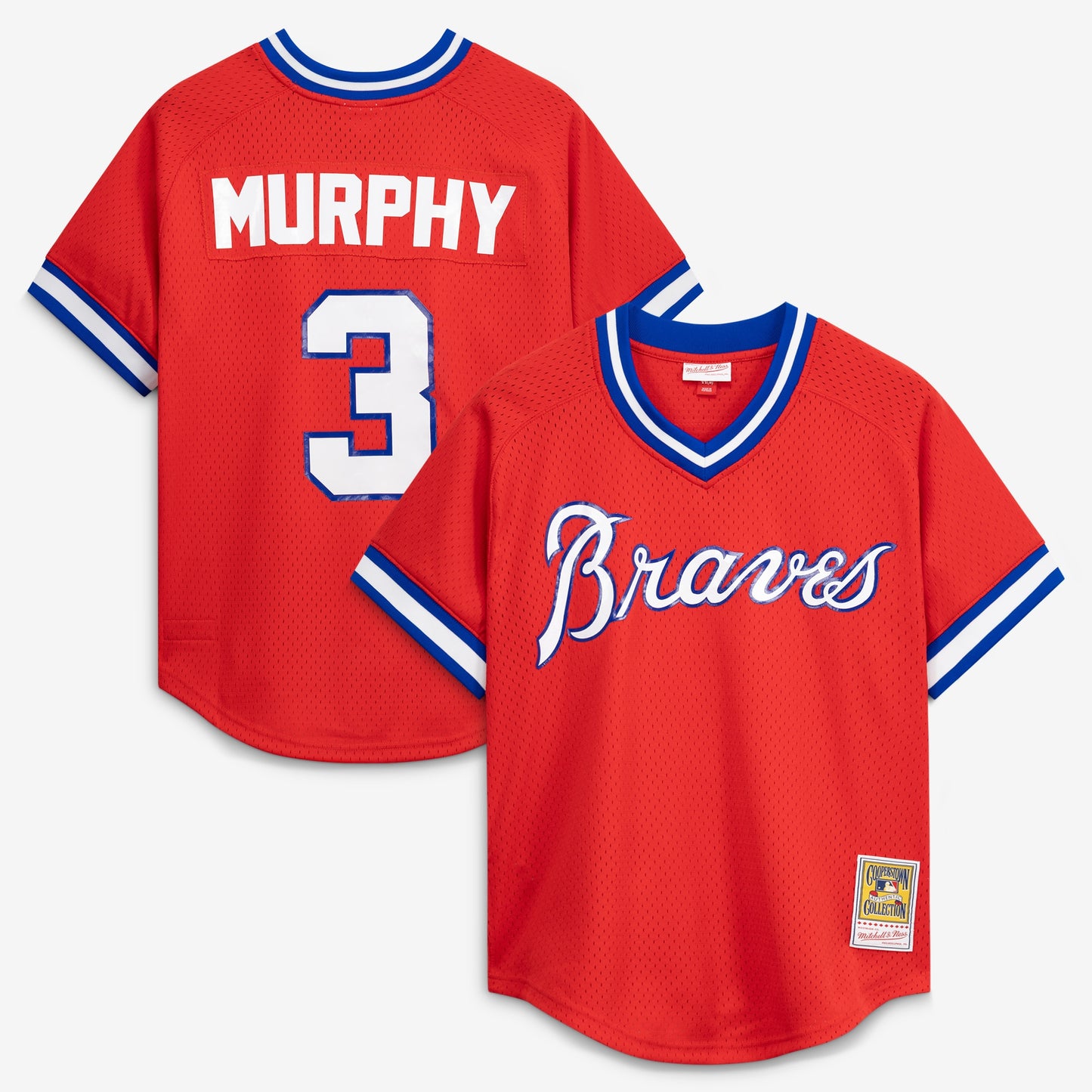 Dale Murphy Atlanta Braves Mitchell &amp;amp; Ness Authentic Batting Practice Jersey - Scarlet
