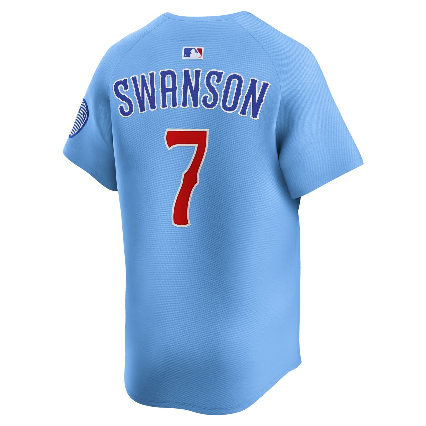 Dansby Swanson Chicago Cubs Nike 2nd Alternate Limited Player Jersey - Baby Blue