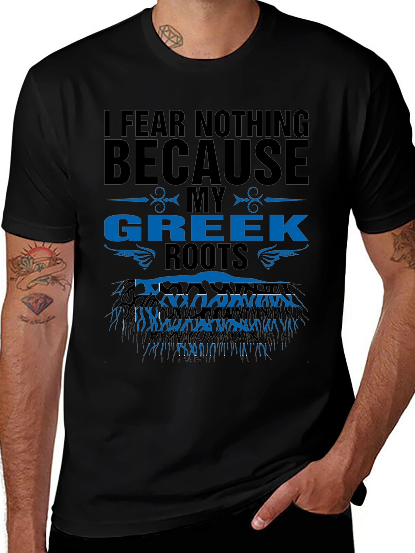I Fear Nothing Greek Roots T-Shirt