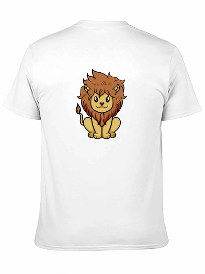 Cute Lion Graphic Tee - Unisex Black T-Shirt
