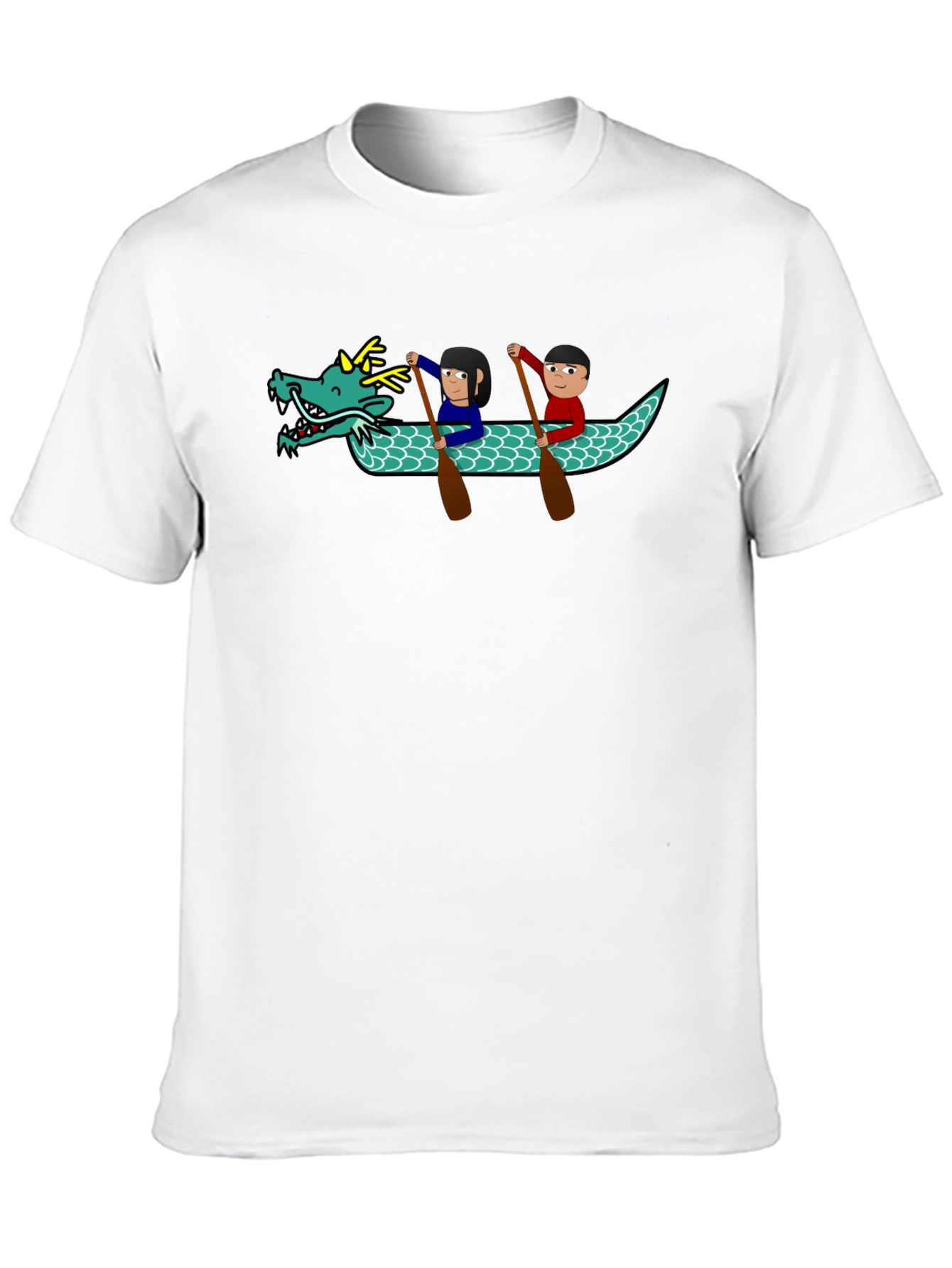 Dragon Boat Cartoon Graphic T-Shirt