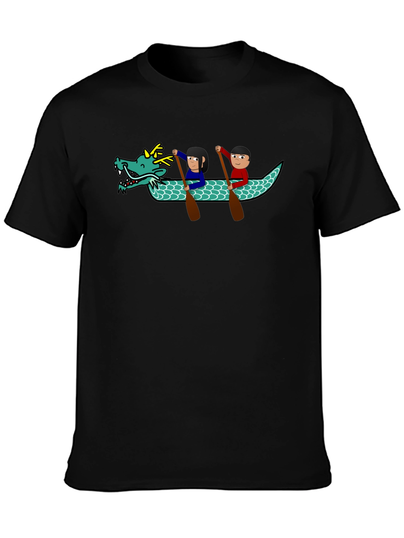 Dragon Boat Cartoon Graphic T-Shirt