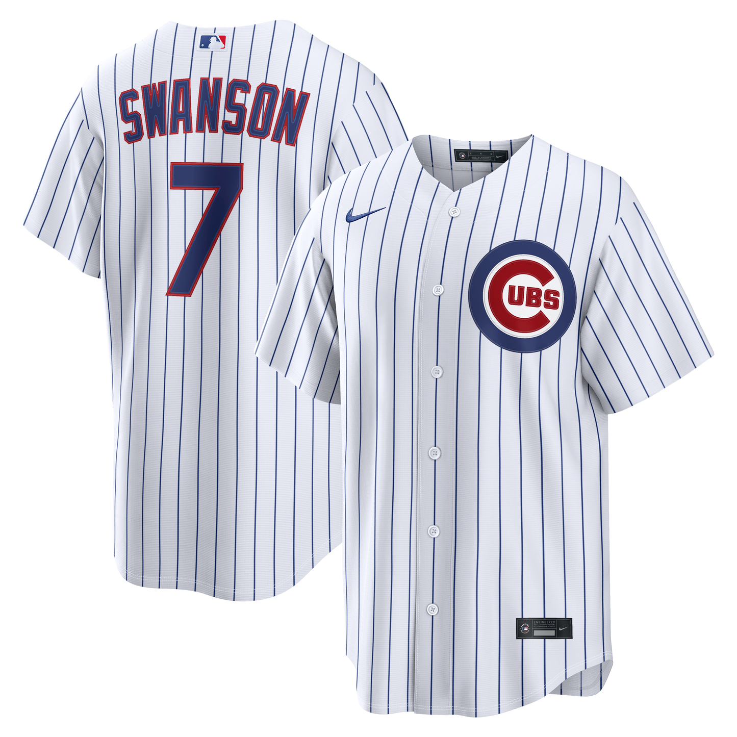Dansby Swanson Chicago Cubs Nike Home Replica Jersey - White