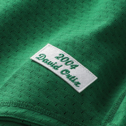 David Ortiz Boston Red Sox Mitchell &amp;amp; Ness Big &amp;amp; Tall Cooperstown Collection Mesh Batting Practice Jersey - Kelly Green