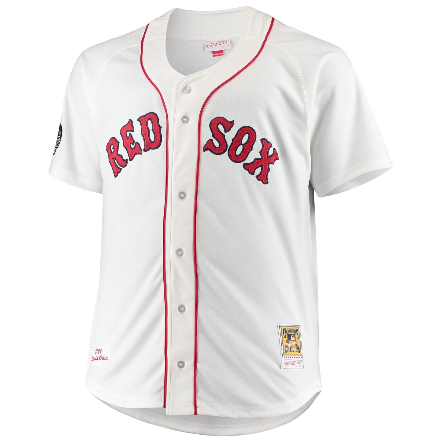 David Ortiz Boston Red Sox Mitchell &amp;amp; Ness Big &amp;amp; Tall Home Authentic Player Jersey - White