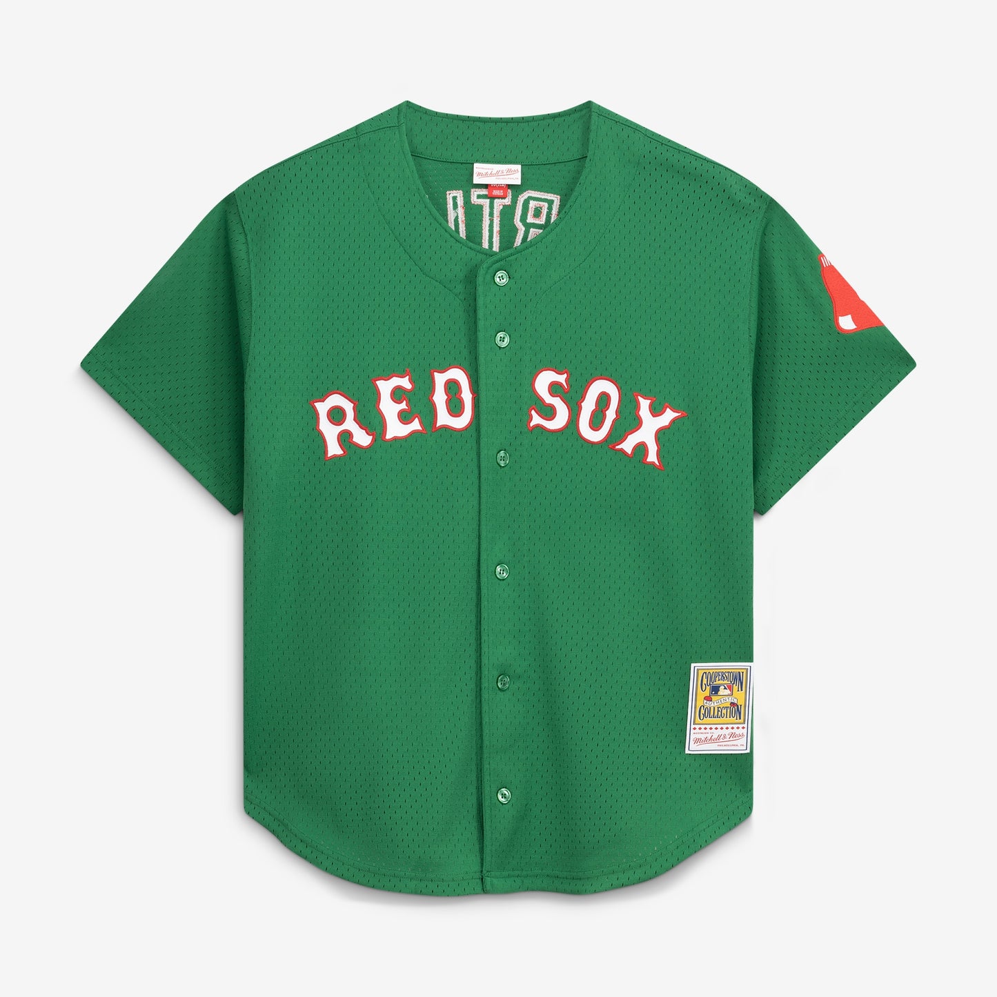 David Ortiz Boston Red Sox Mitchell &amp;amp; Ness Cooperstown Collection Mesh Batting Practice Jersey - Kelly Green