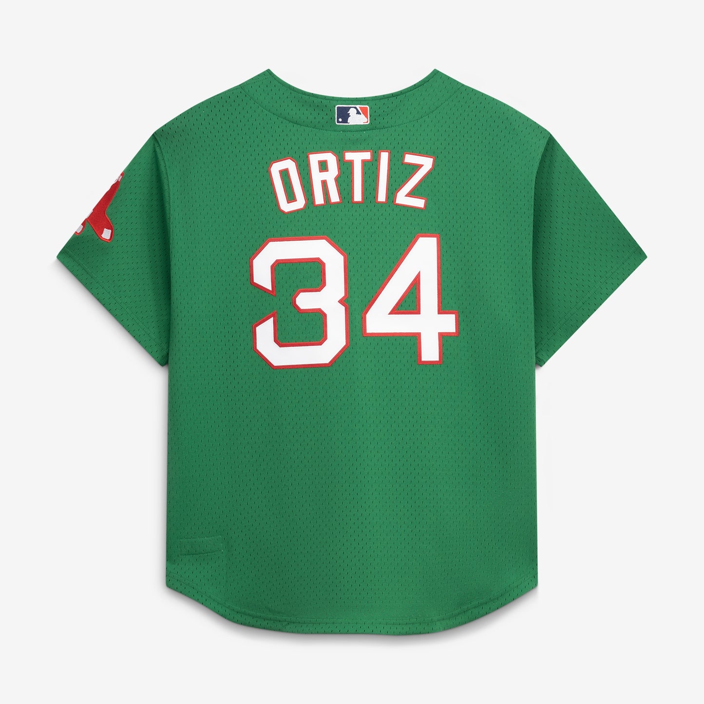 David Ortiz Boston Red Sox Mitchell &amp;amp; Ness Cooperstown Collection Mesh Batting Practice Jersey - Kelly Green