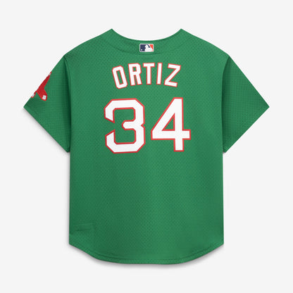 David Ortiz Boston Red Sox Mitchell &amp;amp; Ness Cooperstown Collection Mesh Batting Practice Jersey - Kelly Green
