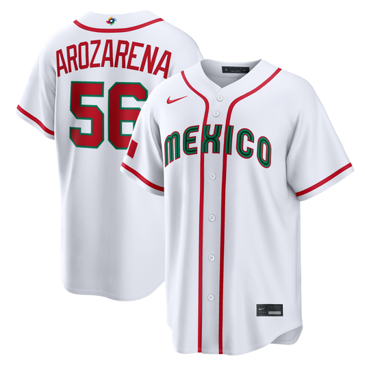 Randy Arozarena Mexico Baseball Nike 2026 World Baseball Classic Home Stadium Jersey - White