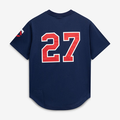 David Ortiz Minnesota Twins Mitchell &amp;amp; Ness 2002 Cooperstown Collection Mesh Batting Practice Jersey - Navy