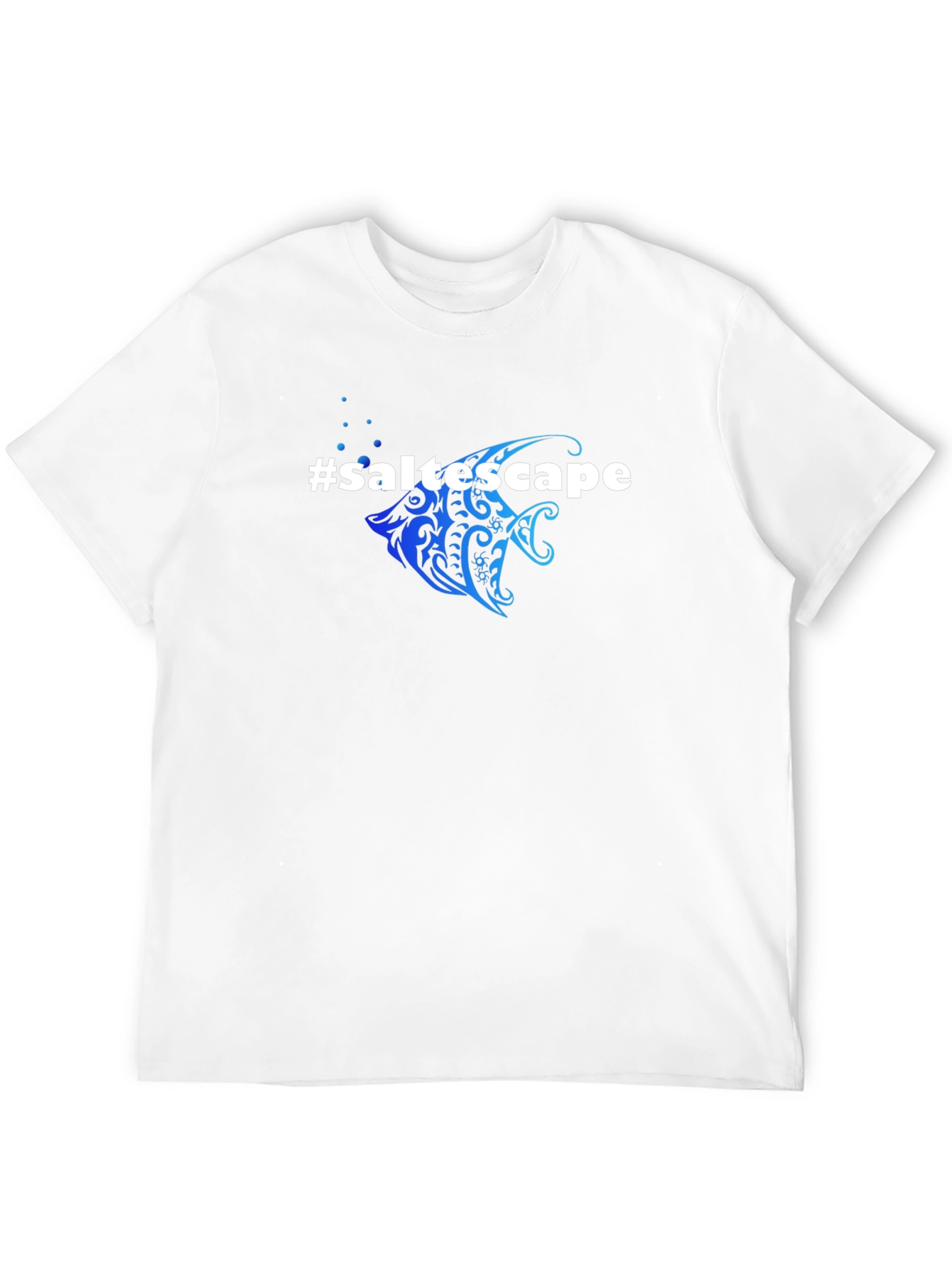 Saltescape Fish Graphic Black T-Shirt