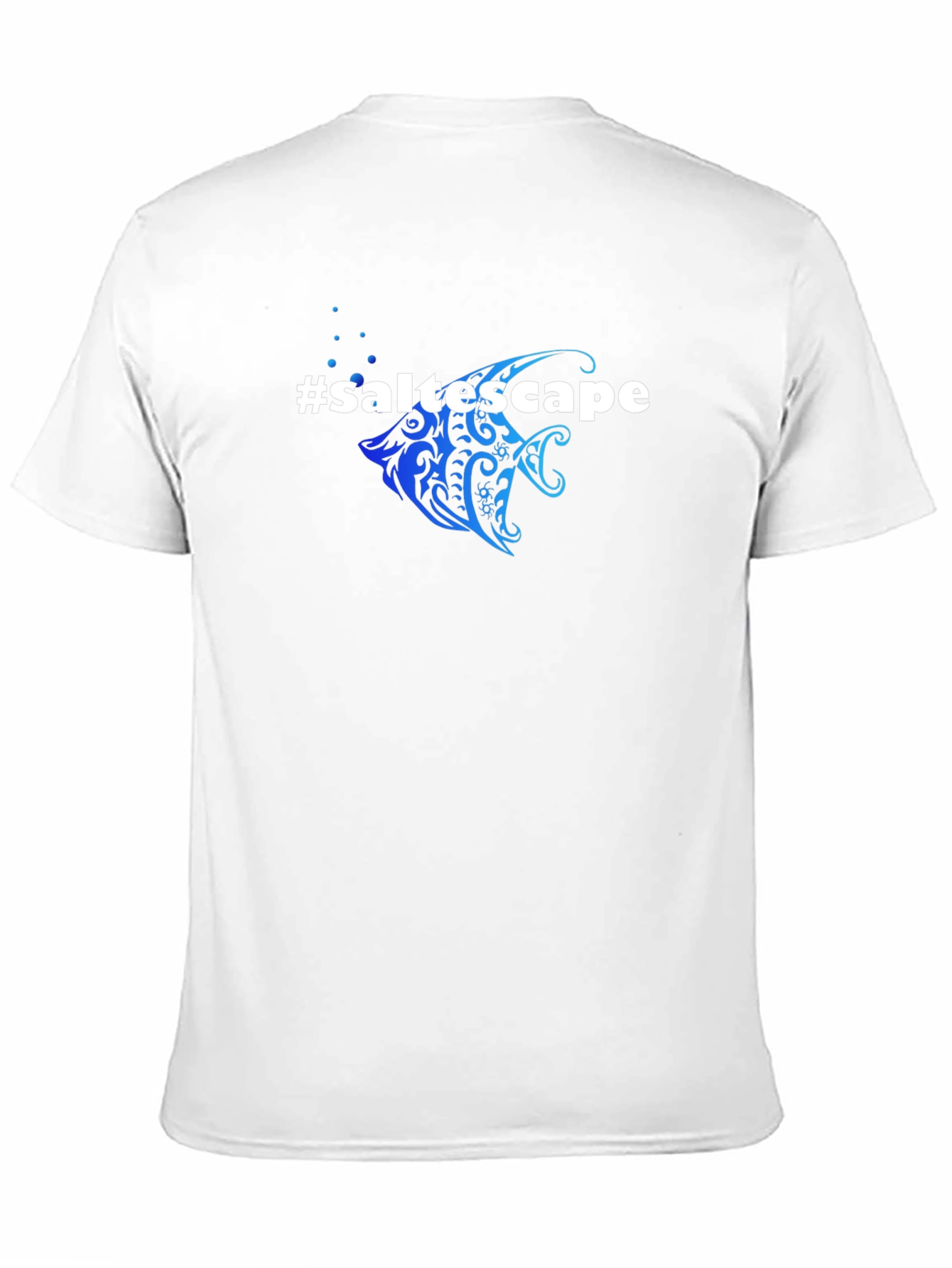 Saltescape Fish Graphic Black T-Shirt