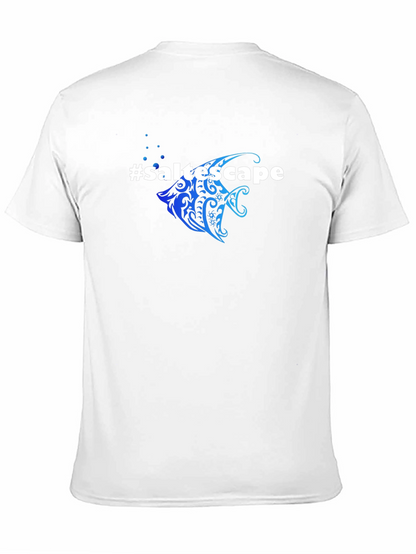 Saltescape Fish Graphic Black T-Shirt